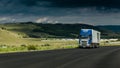 Cargo transportation, truck on highway