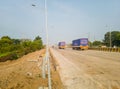 Cargo Transportation Trucks running on National Highway Number 3