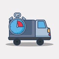 Cargo truck design Royalty Free Stock Photo