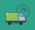 Cargo truck design Royalty Free Stock Photo