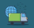 Cargo truck design Royalty Free Stock Photo