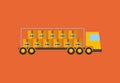 Cargo truck icon Royalty Free Stock Photo