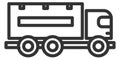 Cargo truck icon. Lorry sign. Shipping transport Royalty Free Stock Photo