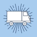 Cargo truck design Royalty Free Stock Photo