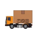 Cargo truck icon Royalty Free Stock Photo