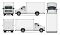 Cargo van vector illustration. Royalty Free Stock Photo