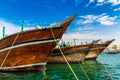 Cargo wooden arab ships in Dubai