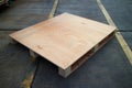 Cargo wooden pallet in standard dimensions