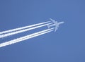 Cargolux Boeing 747 with contrails