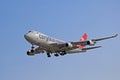 Cargolux Boeing 747-400 Freighter About To Land