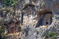 The Carian rock tombs Royalty Free Stock Photo