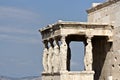 Cariatides of the Erechtheion Acropolis Royalty Free Stock Photo