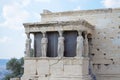 Cariatids Erechtheion at Parthenon Athens Royalty Free Stock Photo