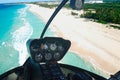 Caribbean beach aerial view Royalty Free Stock Photo