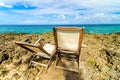 Caribbean Beach Chairs Royalty Free Stock Photo