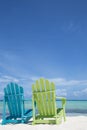 Caribbean Beach Chairs Royalty Free Stock Photo