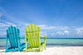 Caribbean Beach Chairs Royalty Free Stock Photo
