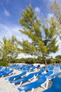 Caribbean Beach Chairs Royalty Free Stock Photo