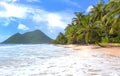 The Caribbean beach , Martinique island. Royalty Free Stock Photo