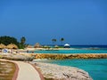 Caribbean beach resort, Curacao Royalty Free Stock Photo
