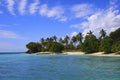 Caribbean beach, Samana island, Dominican republic Royalty Free Stock Photo