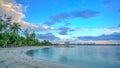 A Caribbean beach scene Royalty Free Stock Photo