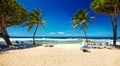 Caribbean Beach And Tropical Sea In Haiti