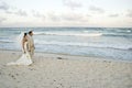 Caribbean Beach Wedding - Brid Royalty Free Stock Photo