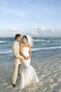 Caribbean Beach Wedding - Brid Royalty Free Stock Photo