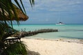 Beach and yacht