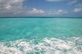 Caribbean blue turquoise sea water