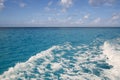 Caribbean blue turquoise sea water