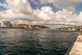 Queen Juliana Bridge and waterfront buildings, Willemstad CuraÃ§ao