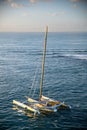 Flo â Florence Arthaudâs iconic 60ft trimaran leaving Guadeloupe