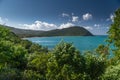 View of Plage de Grande Anse, Grande Anse Beach, Basse-Terre, Guadeloupe Royalty Free Stock Photo