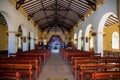 Interior of the Church of St Peter and St Paul Deshaies, Guadeloupe