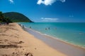 Plage de Grande Anse, Grande Anse Beach, Basse-Terre, Guadeloupe Royalty Free Stock Photo