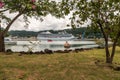 MS Marina in Castries from Pointe Seraphine