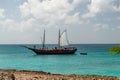 Typical beach scene in Aruba, Caribbean