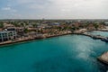 Waterfront buildings in Kralendijk, Bonaire