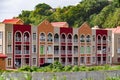 Modern housing outside Roseau, Dominica