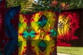 Caribelle Batik drying in the Romney Manor Gardens St Kitts and Nevis Royalty Free Stock Photo