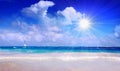 Caribbean Dream beach. Royalty Free Stock Photo