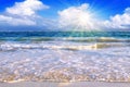 Caribbean Dream beach and sunshine. Royalty Free Stock Photo