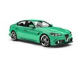 Caribbean green modern fast car Royalty Free Stock Photo