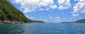 Caribbean island panoramic Royalty Free Stock Photo