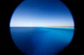 Caribbean Island through peephole