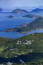 View of Caribbean islands from Saint Thomas Royalty Free Stock Photo