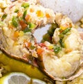 Caribbean lobster tail dinner