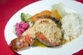 Caribbean lobster tails garlic butter Nicaragua Royalty Free Stock Photo